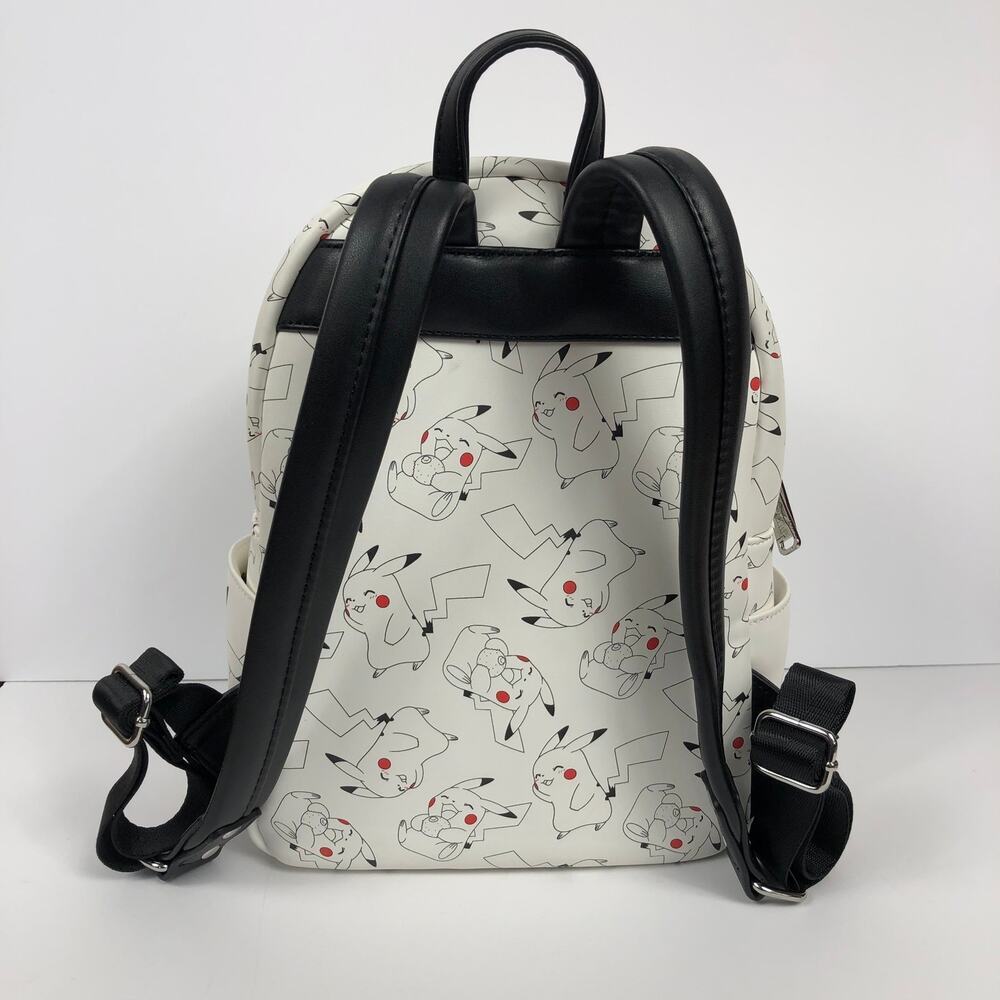 Loungfly Pokemon Pikachu Mini Backpack White 2019 Retired EUC - Picture 8 of 11